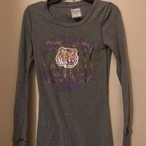 Victoria’s Secret Pink LSU Tiger Long Sleeve Shirt
